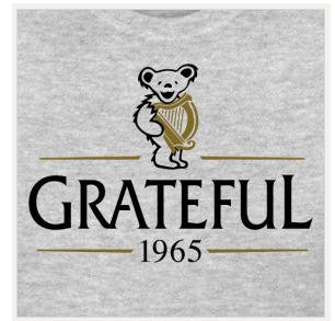 Grateful Dead 1965 Guinness Color Logo Lot Shirt | Women's